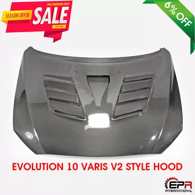 Carbon Fiber VS V2 Style Vented Hood Bonnet Kits For Mitsubishi Evolution 10 • $3642.41