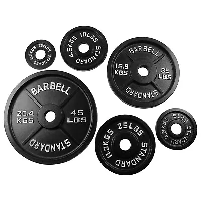 Olympic Barbell Weight Plate 10LB/25LB/35LB/45LB Plate Workout Home Fitness Tool • $31.59