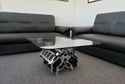 Man Cave Engine Block Coffee Table By BlockHead Designs • $2999