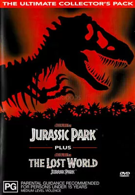 JURASSIC PARK And JURASSIC PARK THE LOST WORLD DVD 2 DISCS REGION 4 NEW/SEALED • $17