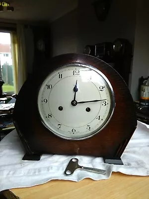 Vintage British Enfield  Art Decor Striking Mantle Clock Working  V G Condition • £89.99