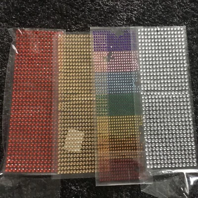 £1.99 • Buy Assorted Gem Sheets Self Adhesive  Card Making Scrapbooking Pack16
