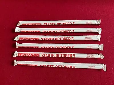 1990's McDonald's  Un-Opened  MONOPOLY Straw (Scarce / Vintage) • $15