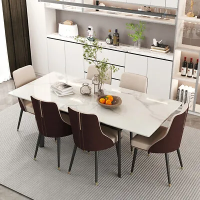 $725.93 • Buy 160cm Stone Extendable Dining Table Wedding Party Feast Restaurant Dining Table 