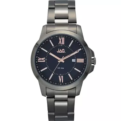 Jag Xavier J2157A Mens Gunmetal Grey Stainless Steel Mens Watch • $134.25