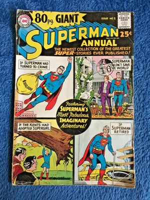 £6.99 • Buy Free P & P; 80-Page Giant #1, Aug 1964: Superman; 'Imaginary Stories!'