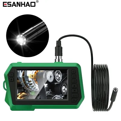 4.3'' 1080P Industrial Endoscope 5m Sewer Pipe Borescope Inspection Camera IP68 • $47.87