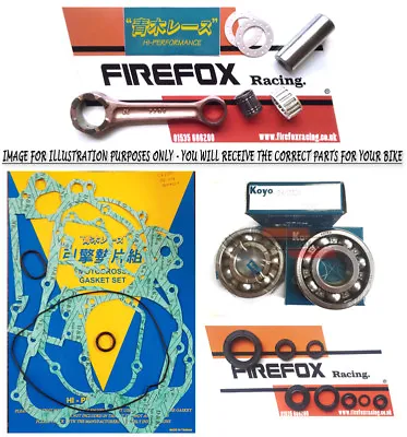 Kawasaki KX125 '03-' 08 Mitaka Lower End Conversion Set Rod Gasket Bearing • $113.19