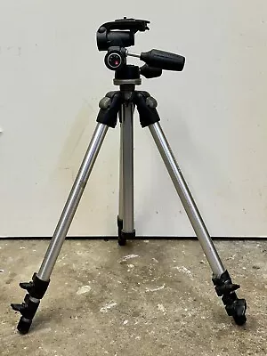 Manfrotto Chrome Finish Tripod With Head 190d • $179