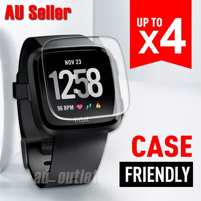 1x/2x/3x/4x Fitbit Versa Lite Screen Protector 9H Tempered Full Coverage Glass • $3.95