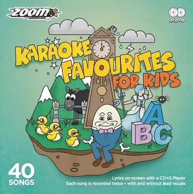 Zoom Karaoke Double CD+G Disc - Karaoke Favourites For Kids & Children (ZKIDS1) • £7.95