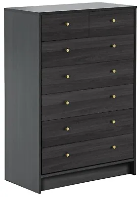 Malibu 5 + 2 Drawer Chest - Black Brown • £109.99