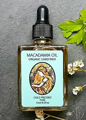 £3.60 • Buy Macadamia Oil Certified 100% Organic 15ml Cold Pressed. Skin, Hair. Glass