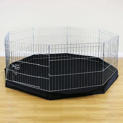 8 Sided Pet Playpen Cage & Mat Indoor/Outdoor Garden Run Dog/Puppy/Rabbit/Guinea • £29.99
