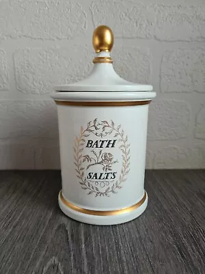 Vintage Wade Ceramic Lidded Bathroom Bath Salts Jar For National Trust 1974 • £10