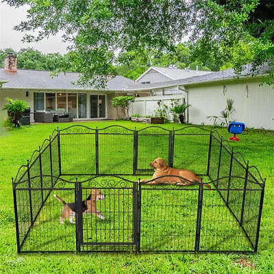 Durable Portable Dog Playpen Large Crate Pet Puppy Dog Fence Kennel Out/Indoor • $169.97