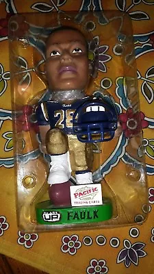 2002 Pacific Heads Up Marshall Faulk Bobblehead 1000 Made St Louis Rams New Box • $22