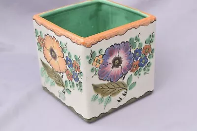 £29.12 • Buy Unique Signed 4568 AREO Royal Zuid Holland GOUDA A 6x6 Squared Pot/Vase Exellent