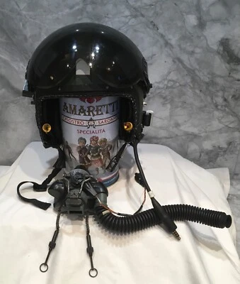 £465 • Buy Original RAF Jet Fighter Pilot’s Helmet Mk3C With Dual Visor’s And Mouth Piece