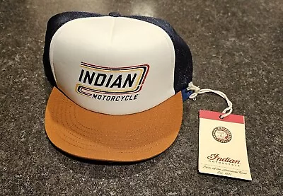 Indian Motorcycle High Profile Retro Trucker Hat NWT 2860755 • $25