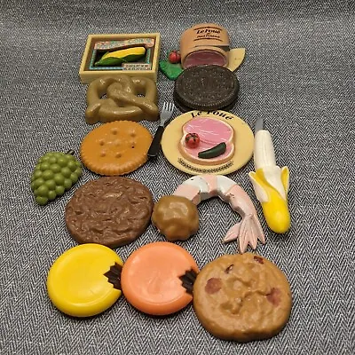 Vintage Food Shaped Novelty Refrigerator Magnets Lot • $19.95