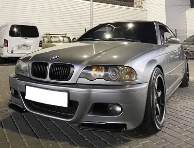 Bmw E46 Front Lip CSL Lip Spoiler M3 Bumper Splitter Diffusser Plastic - Gloss • $58