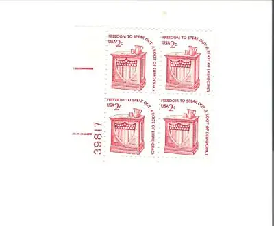 $0.99 • Buy Scott  # 1582 US  Speaker And Stand  Plate Block    M/NH O/G