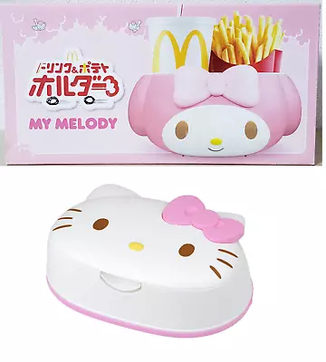 MY MELODY McDonald's Drink & Potato Holder Sanrio Limited Car & KITTY Wet Tissue • $57.77