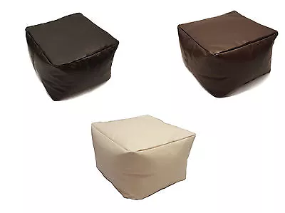 Beanbag Adult Faux Leather Footstool Garden Indoor Outdoor  • £10.95