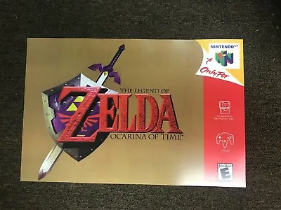 Legend Of Zelda - Ocarina Of Time - Video Game Poster Cover Artwork Nintendo N64 • $6.99