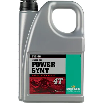 Motorex Power SYNT 4T Full Synthetic 4-Stroke Engine/Motor Oil (5W-40) 4 Liter • $73.88