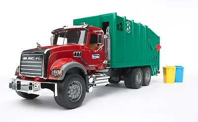 Bruder 02812 MACK Granite Rear Loading Garbage Truck • $108.99