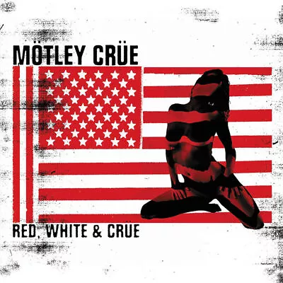 MOTLEY CRUE Red White & Crue BANNER HUGE 4X4 Ft Fabric Poster Tapestry Flag Art • $24.99