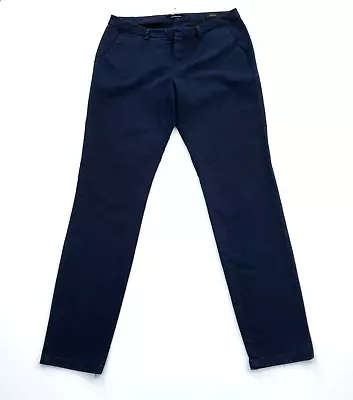 SCOTCH & SODA Women's MAISON SCOTCH Slim Chino Trousers W30 L32 Dark Navy Blue • $12.43