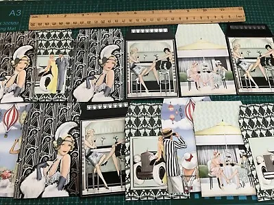 Hunkydory Art Deco Pockets/envelopes Foiled Scrapbooking Gift Cards New X 13 • £3.99