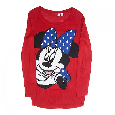 H&M Womens Minnie Mouse Red Jumper S • £13.99