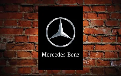 Mercedes Benz Logo Sign/banner - Corex - Foam And Metal A1 And A2 • $16.41