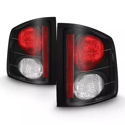 For 94-04 Chevy S10 GMC Sonoma Black Housing Tail Light Rear Brake Lamp L+R Pair • $55.53