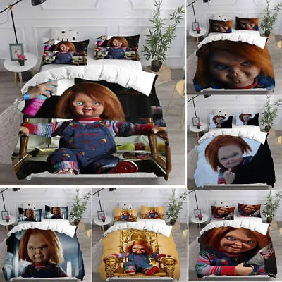 Good Guys Chucky 3D Duvet Cover Bedding Set Pillowcase Quilt Single Double Size • $71.87