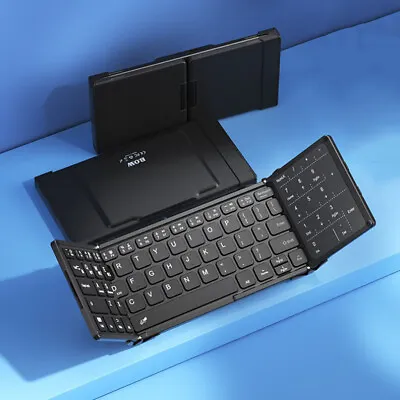 BOW Mini Foldable Wireless Bluetooth Keyboard Touchpad Keypad+Mouse For PC IPad • $70.86