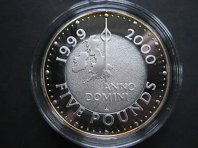 1999 Millennium £5 Five Pounds Silver Proof 0.925 28.28g • £27.50