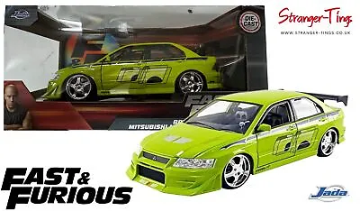 Jada 99788 1/24 Fast & Furious Brian's Mitsubishi Lancer Evo VII • £34.95