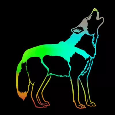 £3.71 • Buy 2PCS Howling Husky Car Sticker Vinyl Truck Laptop Window Bumper Motorcycle Decal