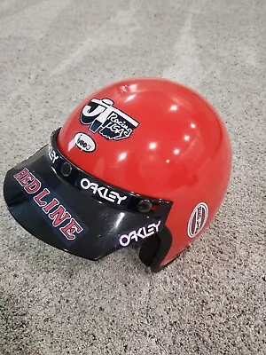 Vintage ALL SPORT Open Face Moto Helmet - REDLINE • $250