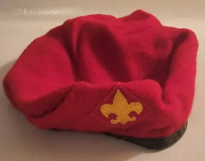Vintage Red Wool Cub Scouts Beret • $17.95