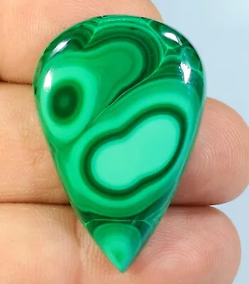 56 Ct Top Quality Natural Malachite Pear Cabochon Pendant Gemstonne Mi-261 • $4.99