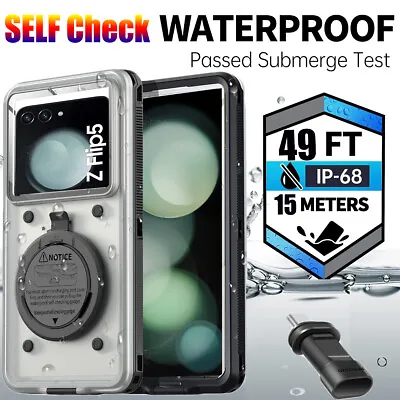 For Samsung Z Flip 5 Fold 5 4 3 2 Waterproof Case Shockproof Cover Self Check • $29.99