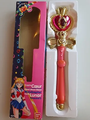 1994 Bandai Sailor Moon Heart Moon Wand 3 Fully Working Sound And Light Up UK  • £180