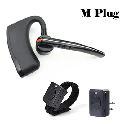 Walkie Talkie Wireless Headset M Plug Bluetooth Two Way Radio For Motorola Radio • $43.23