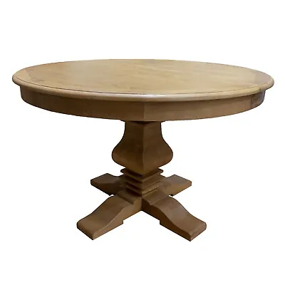 $1820 • Buy French Provincial Classic Natural Elm Extendable Round Pedestal Dining Table